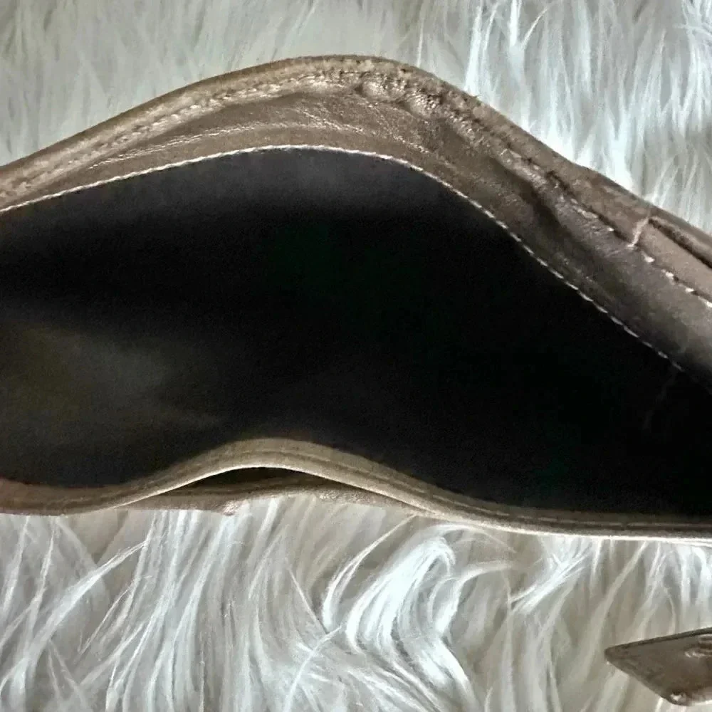 GUCCI | Authentic Vintage Unisex Canvas Compact Wallet Tan Brown Gold - Picture 6 of 10